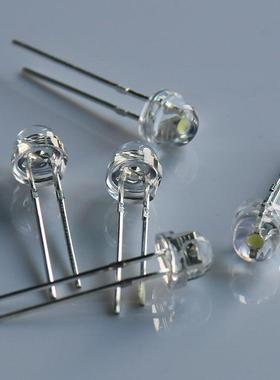 5MM草帽紫光短脚led紫色灯珠直插发光二极管led拍