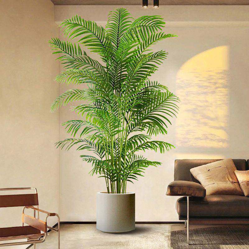 仿真绿植高端轻奢散尾葵落地盆栽假花树室内客厅仿生植物装饰摆件