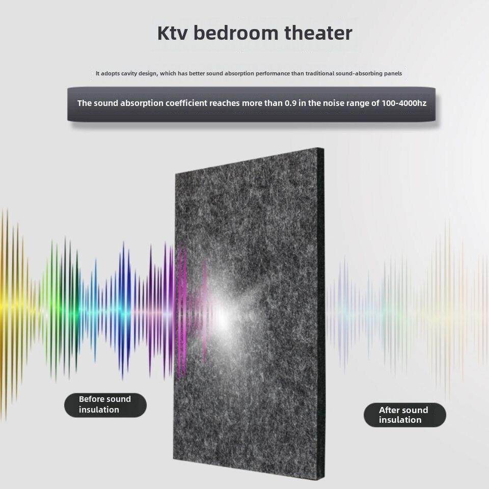 聚酯纤维吸音板隔音幼儿园琴房阻燃墙面吊顶装饰影院学校KTV装修