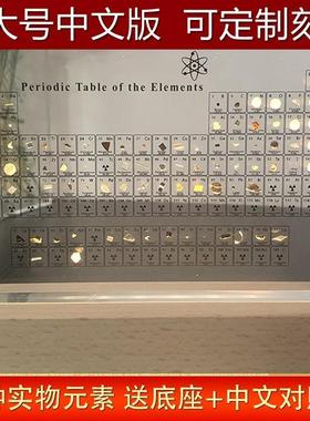 初中高中化学元素周期表实物摆件铀矿石标本男孩子女儿童新年礼物