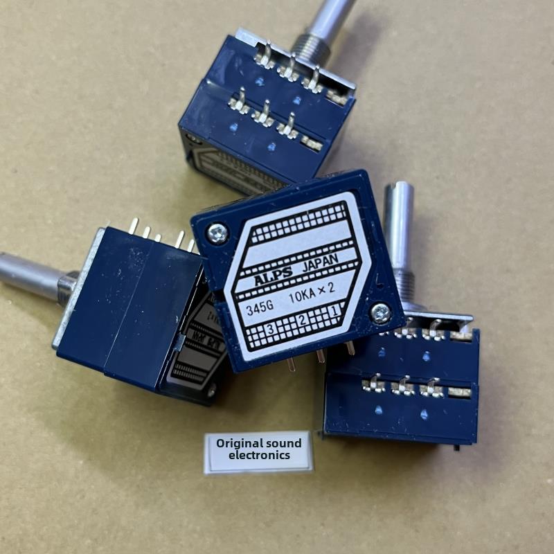 双10Ka原装日本阿尔卑斯电位器27型塑料壳电位器2×3-Pin齿轴或10