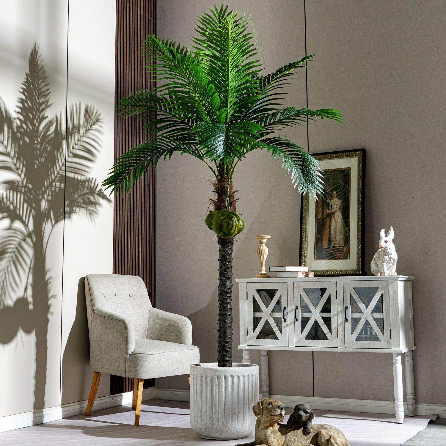 超大型椰子树彷真针葵假椰树网红彷生绿植物室内客厅落地盆栽摆件