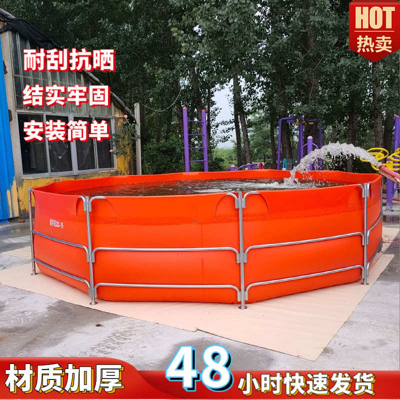 移动支架宠物水池 淡水鱼虾养殖蓄水池 按需定制锦鲤饲养帆布鱼池