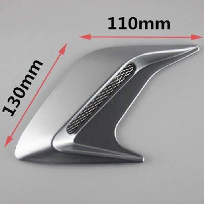 2Pcs Car Part Air Flow Vent Hood Universal Auto Decorative