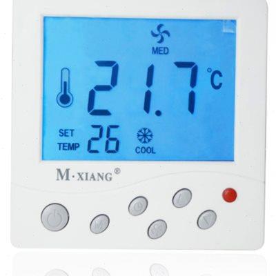 房间智能风机盘管温控器中央空调控制面板大液晶开关家庭通用水机