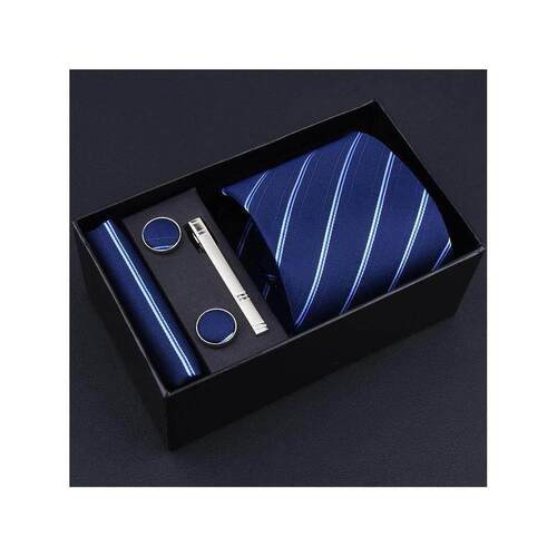 necktie cufflinks Tie clip hanky men suit 4 sets gift 领带