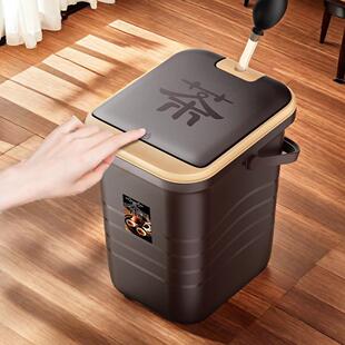 茶水桶废水桶茶渣桶高端干湿分离高级过滤大容量茶台下水桶禅意