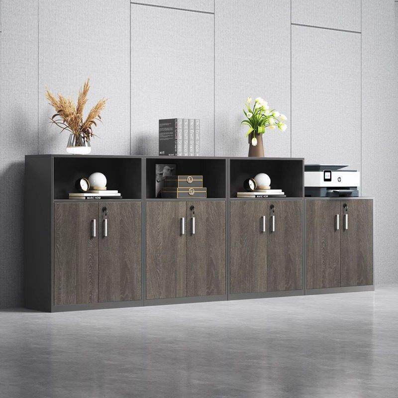 办公室文件柜矮柜档案资料柜储物柜打印机柜办公收纳柜木质隔断柜