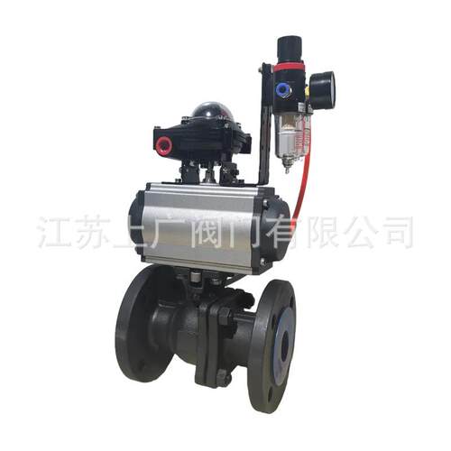 Q641FM-16C AT气动国标化工部碳钢WCB硅溶胶高平台法兰球阀