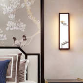 客厅实木楼梯中式 卧室壁灯墙床走廊灯头中新背景灯具led国风过道