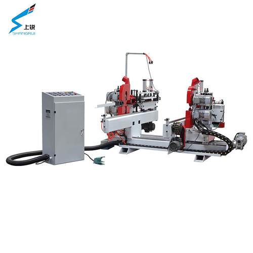 条双端木端开齿梳齿方双铣铣床铣MX3814槽全自动双端梳齿接木木机