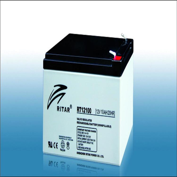 RITAR蓄电池RT12100 瑞达蓄电池12V10AH 免维护铅酸储能蓄电池