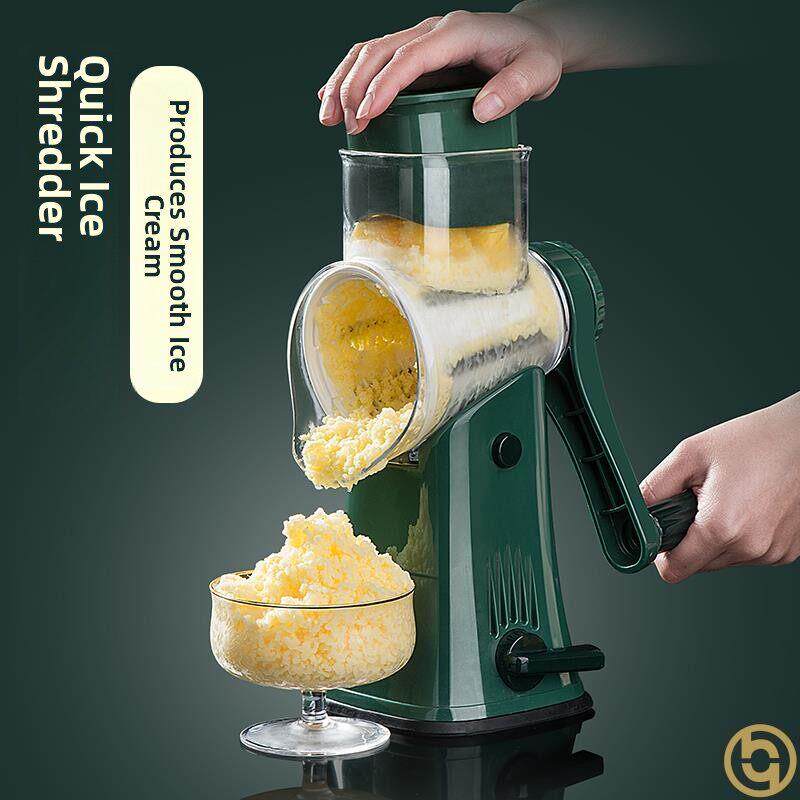 手摇刨冰机摆摊不插电碎冰机商用小型冰沙破壁机绵绵冰机器家用的