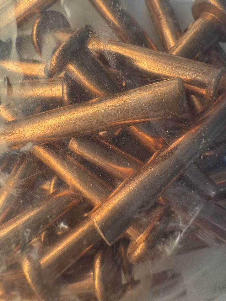 12月25日温州处置某厂剩余处理一批M6平头紫铜铜铆钉1000个（包邮寄）