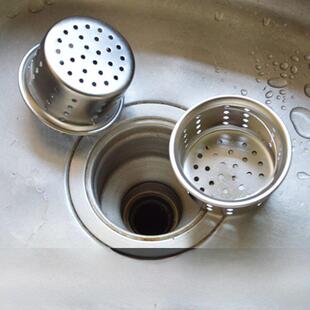 洗手盆排水管水槽漏斗过滤器排水管厨房水槽不锈钢笼盖