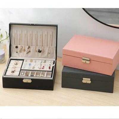 Double layered jewelry storage box双层首饰收纳盒