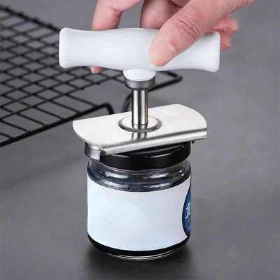 Stainless Steel Can Opener Labor-saving Unscrew Lid Multifun