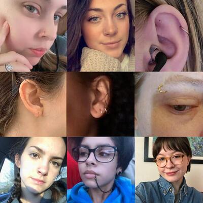 Surgical Steel Small Nose Rings Body Clips Hoop 16G 18G 20G