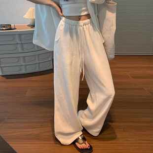 阔腿裤 薄外穿2025新 非腹部亚麻裤 怀孕裤 孕妇裤 孕妇装 夏季