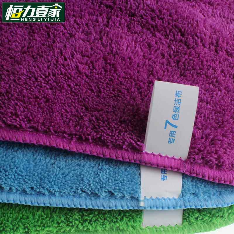 家政专用加超吸水抹桌布双厚层珊无品牌/绒洁毛巾分区使清用七色