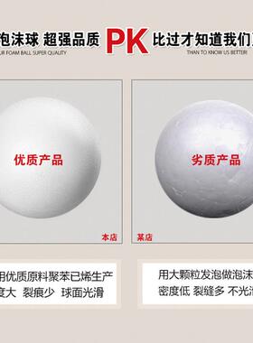 12 x white round polystyrene styrofoam foam balls sphere chr