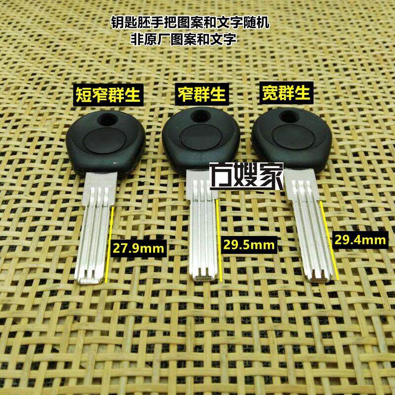 FJ301 适用群生 双排量子 钥匙胚 钥匙胚子 方嫂家