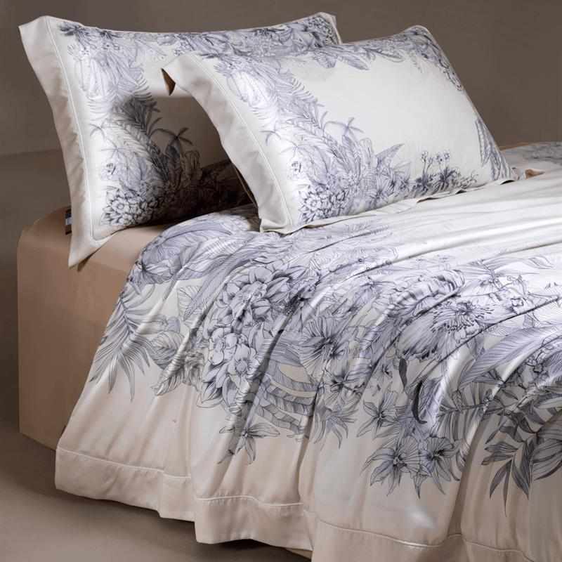 KASS LETON/伊甸园/意式轻奢/天丝系列/ 数码印拼角工艺/四件套