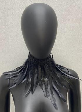 Feather scarf performance dance scarf party role-playing
