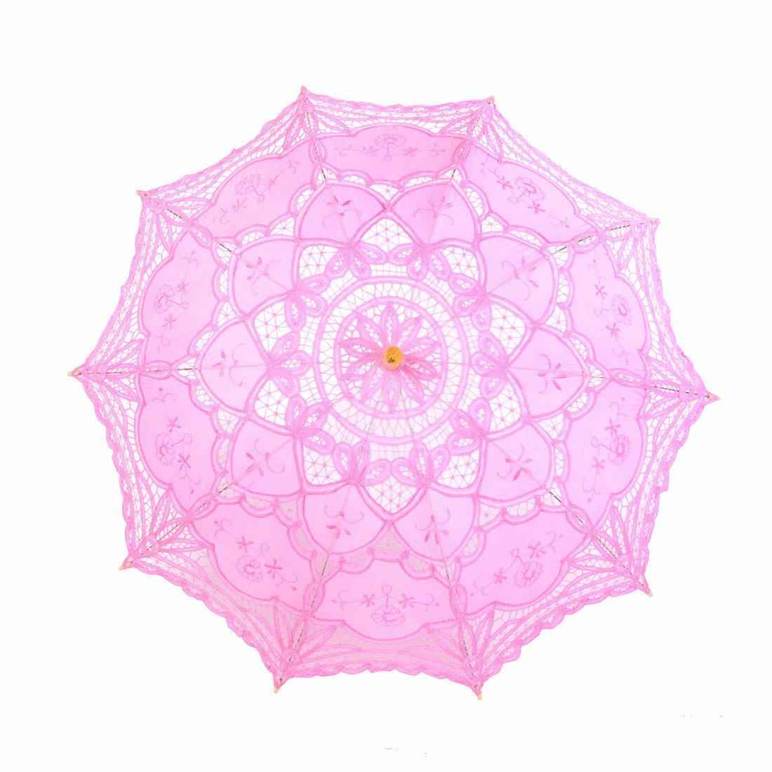 百代丽复古蕾丝晴雨伞女手动太阳伞拍照道具舞蹈摄影遮阳伞