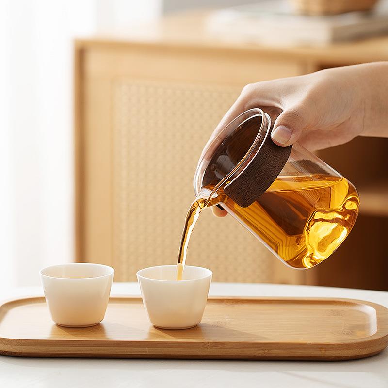 手工捏花一壶三杯便携茶具一体收纳快客杯玻璃旅行茶具出差旅行游