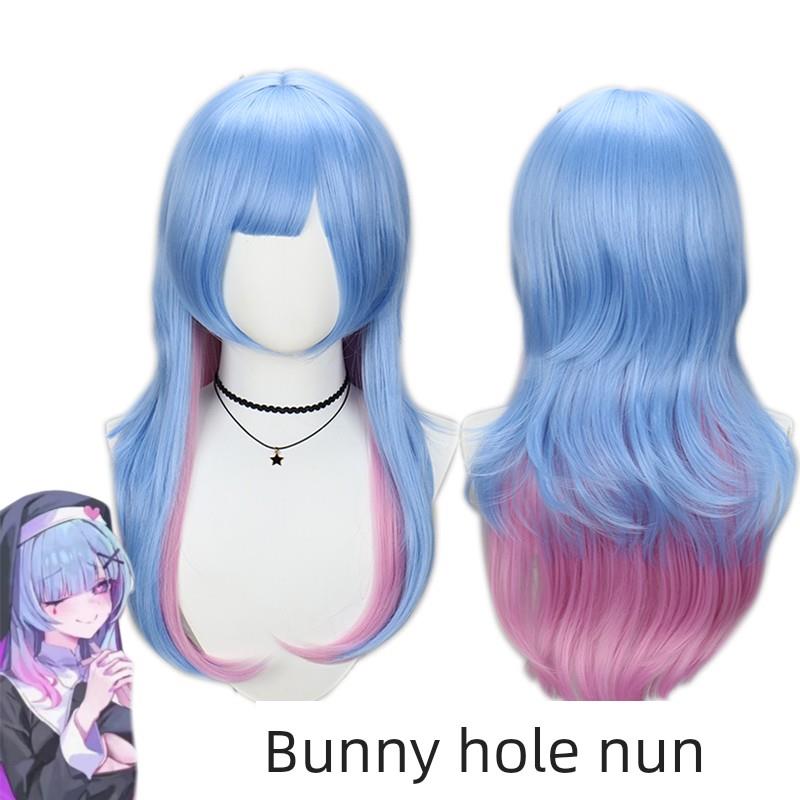 初音兔子洞修女 cos假发 仿真头皮玫瑰网