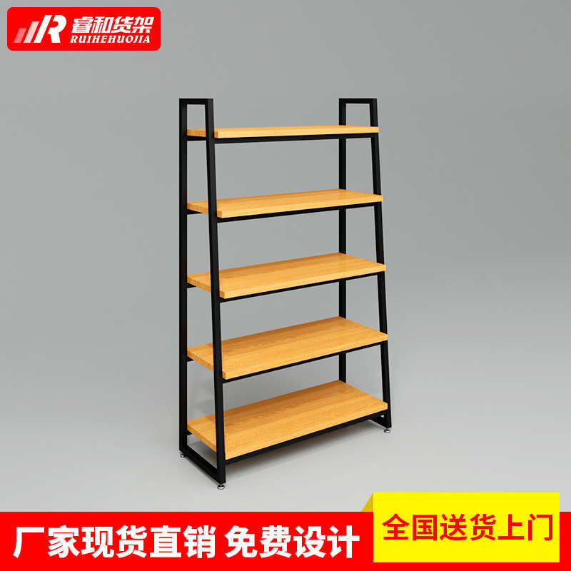 名创款优品货架展示架超市宠物便利精品饰品店展柜陈列柜梯形展架