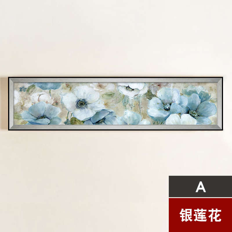 现代简约客厅牡丹挂画房墙卧室背景油画主人床头玫瑰花装饰画温馨图片
