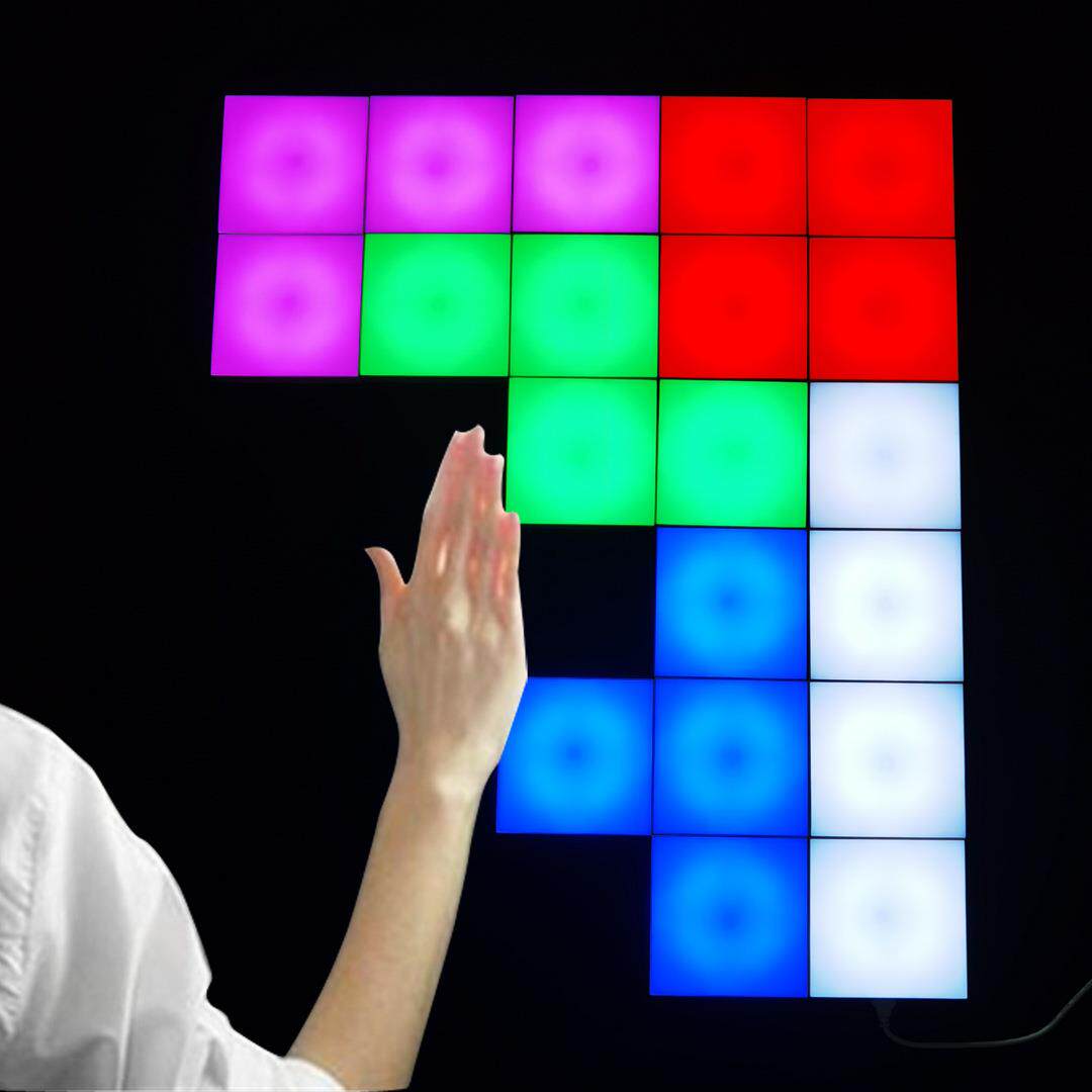 供应室内壁灯七彩遥控方形灯奇光板方形灯触摸变色方块灯七彩灯