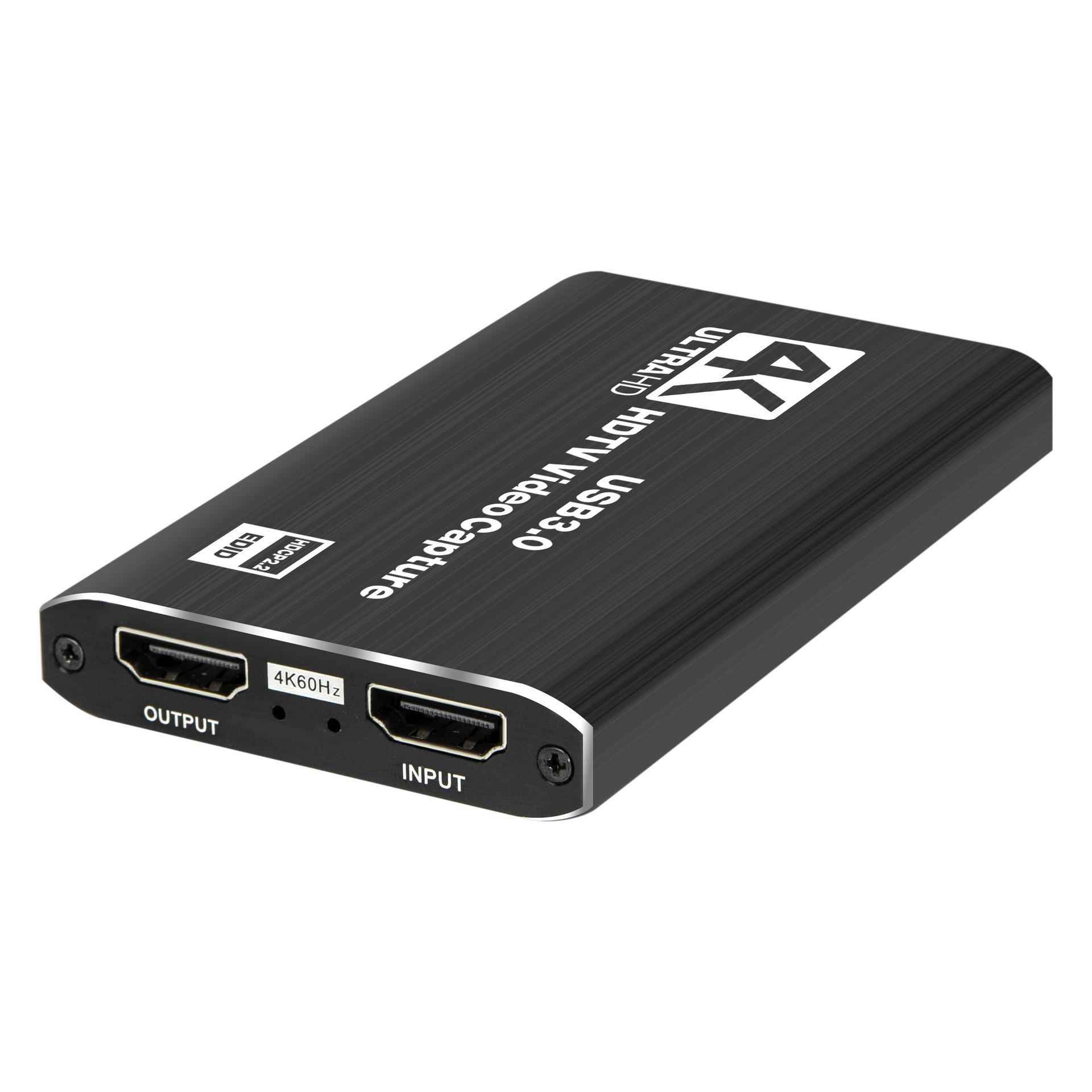 USB3.0视频采集卡HDTV4K录制盒游戏直播器麦克风1080P录像机60FPS
