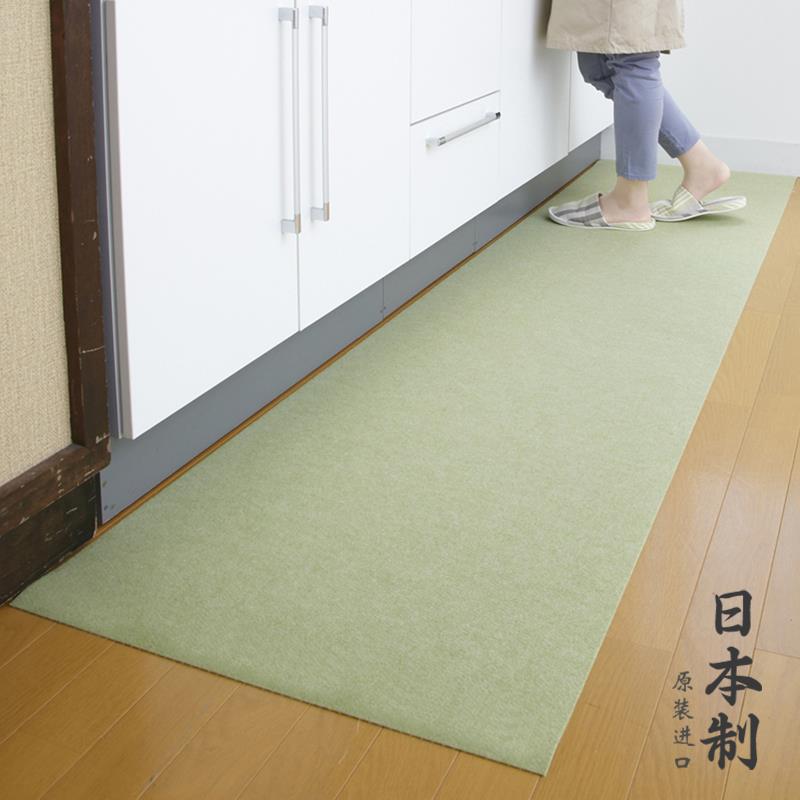 日本进口厨房地垫防滑防油可擦免洗脚垫子家用防水耐脏整铺地毯