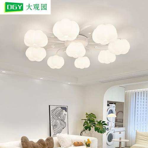 客厅灯现代简约吸顶灯奶油风灯具2025年新款卧室棉花客厅主灯L271