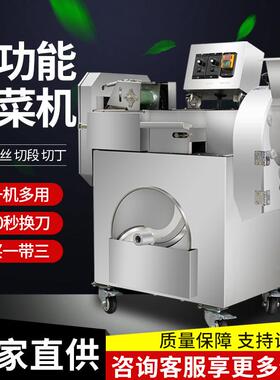 多功能电动切丁切片切条机电动切菜机餐厅用全自动蔬菜土豆切丝机