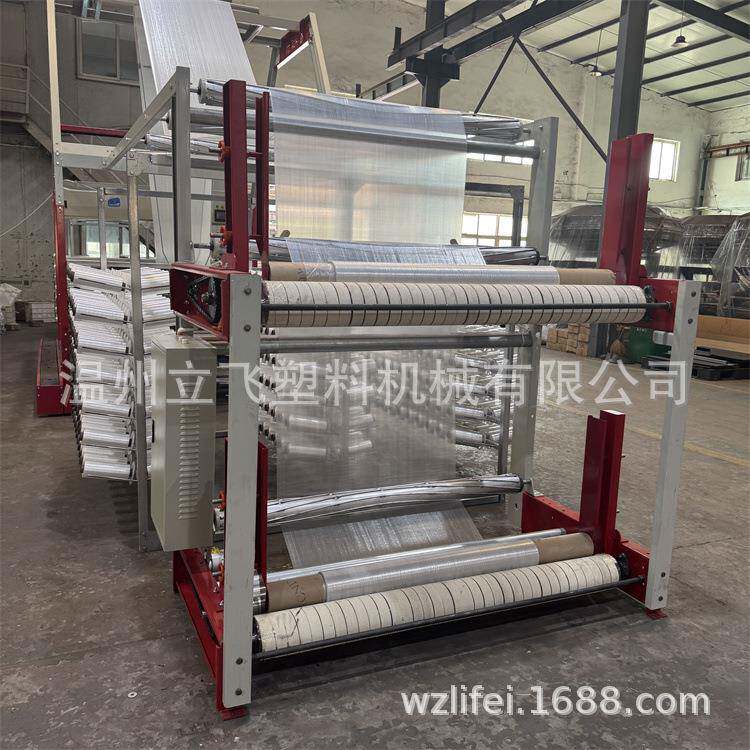 专业制造编织袋的双层收卷六梭编织圆织机设备