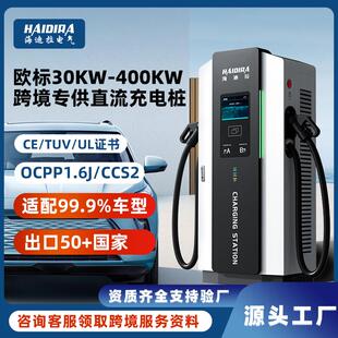 欧标电动汽车直流快充充电桩30/120/240KW新能源商用跨境外贸出口
