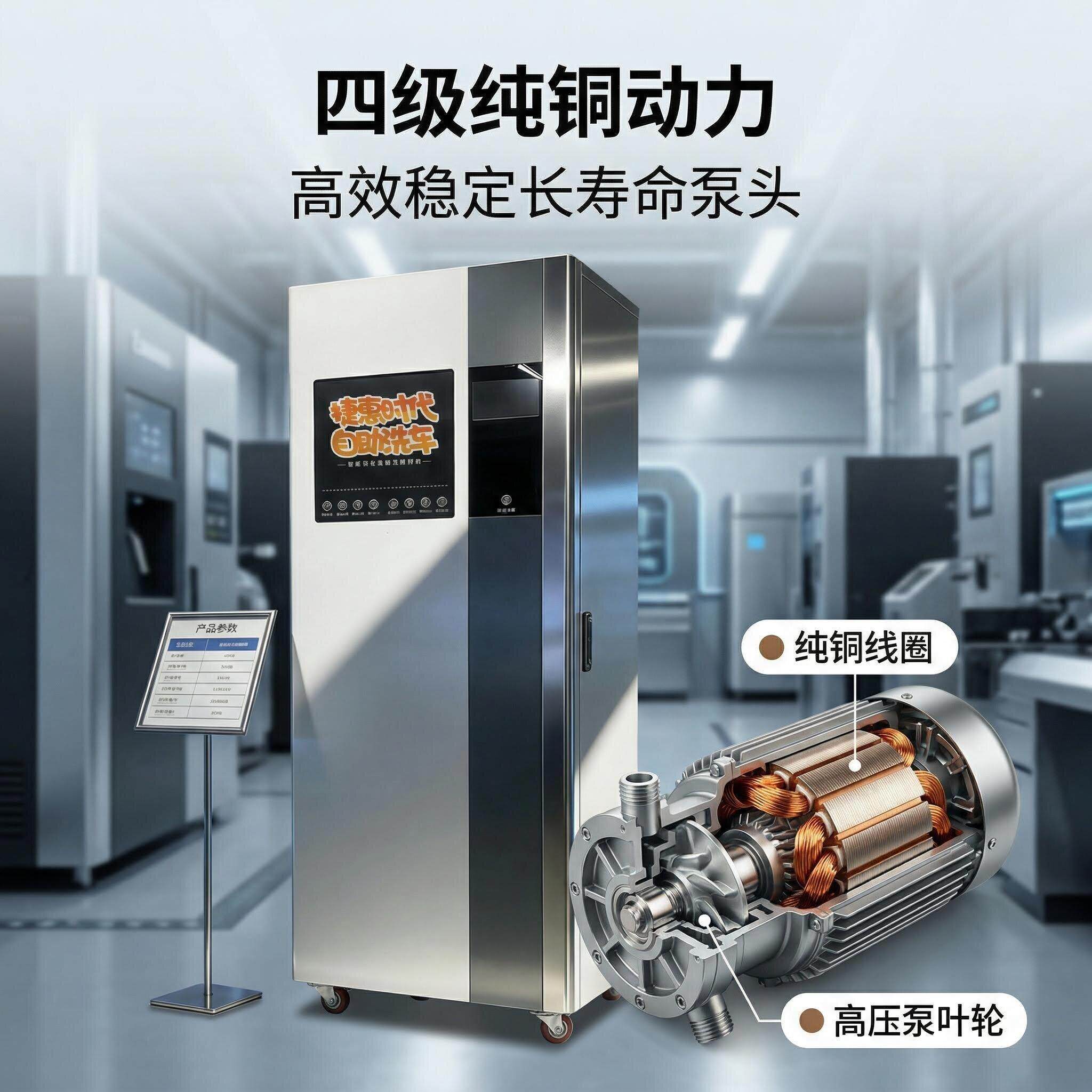 全新款自助洗车机无人自助洗车机扫码洗车设备支持镀膜玻璃水消毒