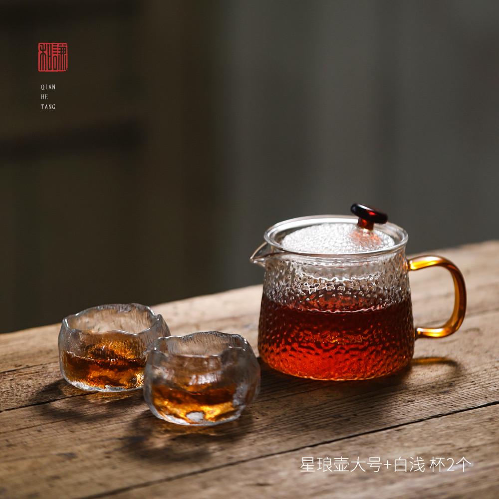 玻璃懶人泡茶辦公室謙和堂日式套裝茶壺家用具過濾花茶水分離神器