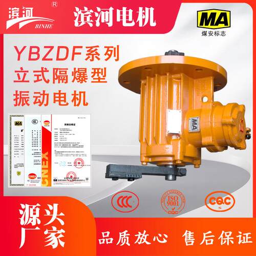 法兰式三相异步振动电机YBZDF-15-4隔爆型立式安装振动电机