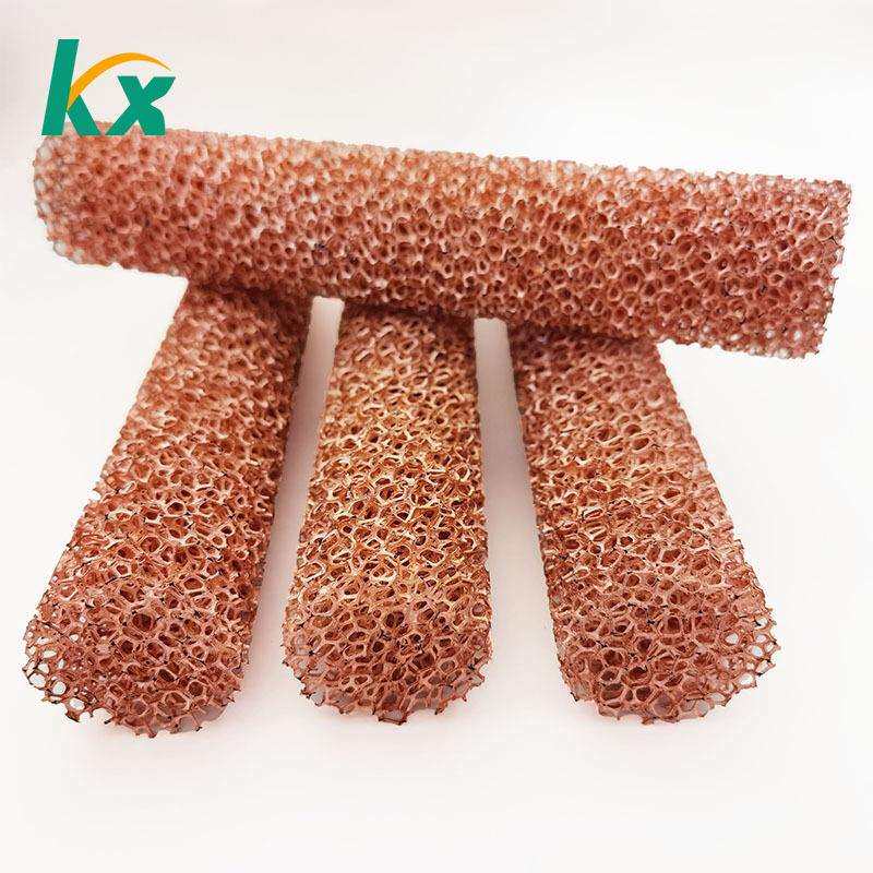 泡沫铜多孔散热器金属材料滤网20PPI加工圆棒纯铜网紫铜网