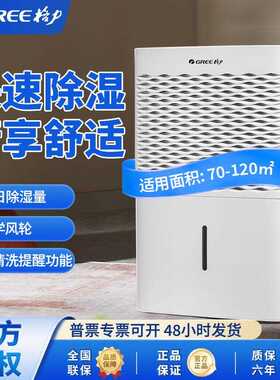 格.力除湿机50L/日室内家用客厅卧室智能控湿湿度可视DH50EM白色