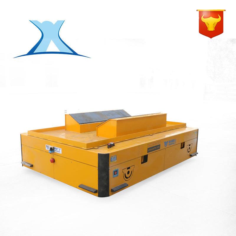 重型检测仪器智能搬运车 电动遥控无轨台车 公铁两用无轨牵引车