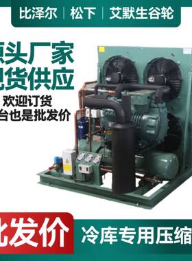 比泽尔冷库制冷机组/5P/8P/10P/15P/20P/25P半封闭压缩机高效变频
