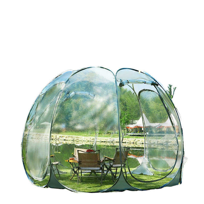 帐篷户外便携式折叠星空帐篷透明夏季网纱加厚防暴雨露营公园野餐