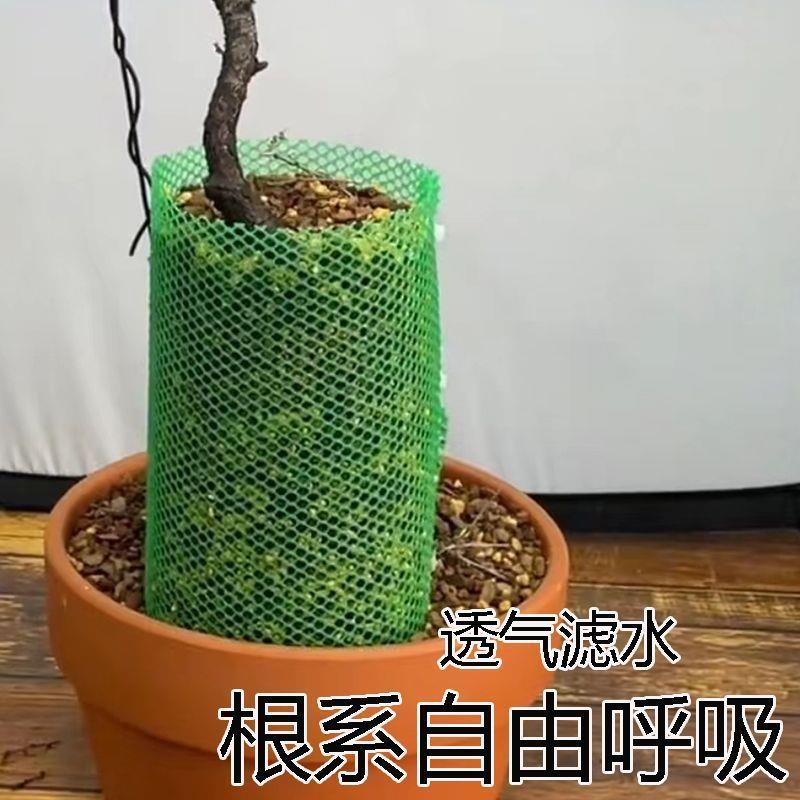 盆景高培围网加高围圈挡土控根园林绿化草石隔离围挡花盆底孔垫网