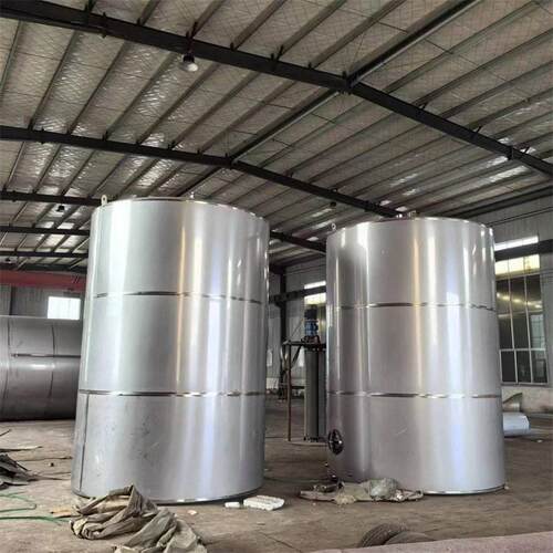 加工定做聚氨酯保温储304不锈钢储存100吨卧式储水